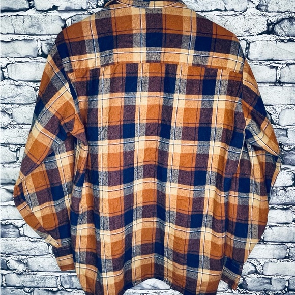 Vintage Bloomingdales Traditionalist Plaid Button Flannel Shirt Size M 80s - Picture 4 of 4